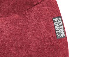 Sitzsack Magma sitting point aus Kunstfaser in Dunkelrot SITTING POINT beanbag alfa XXL - lässiger Sitzsack weinroter Velours 055 – ca. 300 Liter