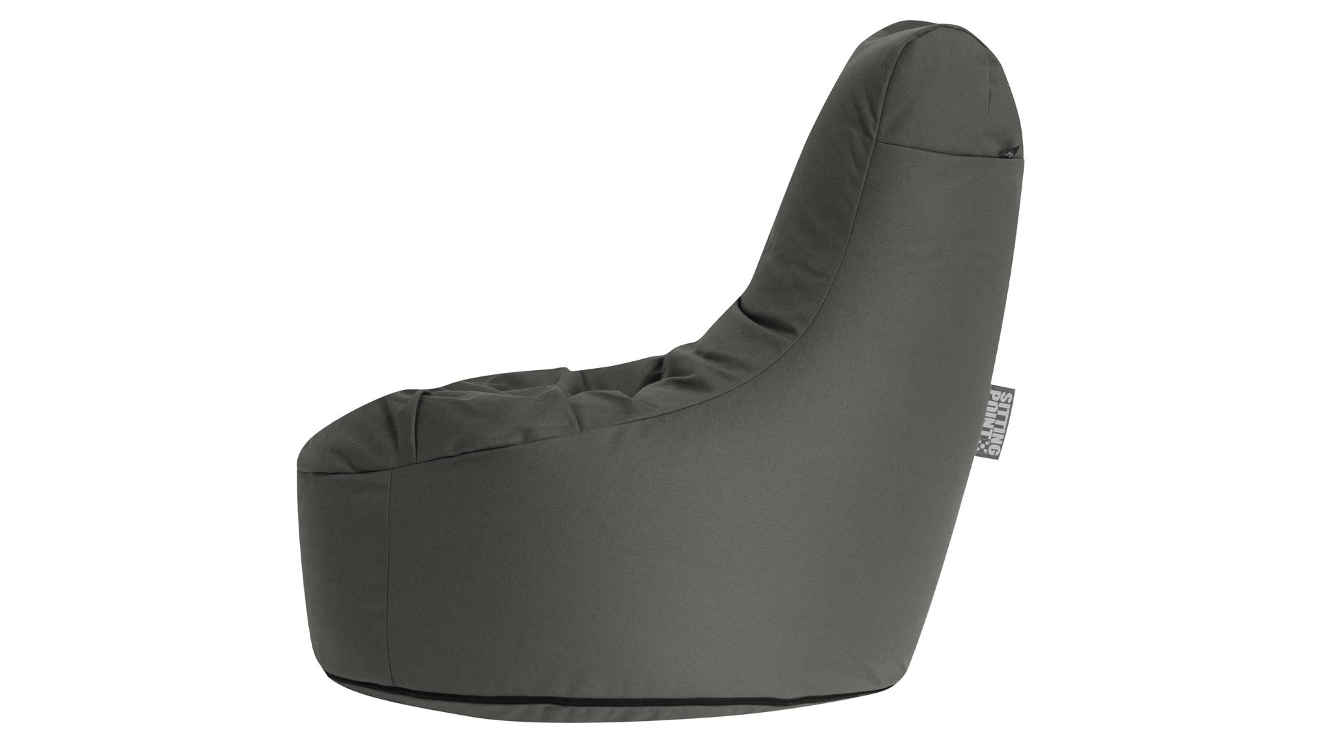 Sitzsack-Sessel Magma sitting point aus Kunstfaser in Anthrazit SITTING POINT Sitzsack-Sessel swing outside anthrazitfarbene Outdoor-Kunstfaser - ca. 300 Liter