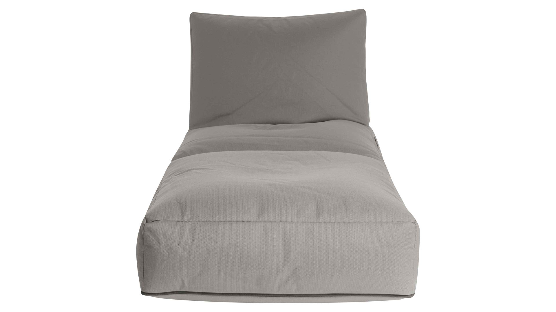 Sitzsack-Liege Magma sitting point aus Kunstfaser in Hellgrau SITTING POINT Sitzsack-Sessel twist outside graue Outdoor-Kunstfaser - ca. 300 Liter