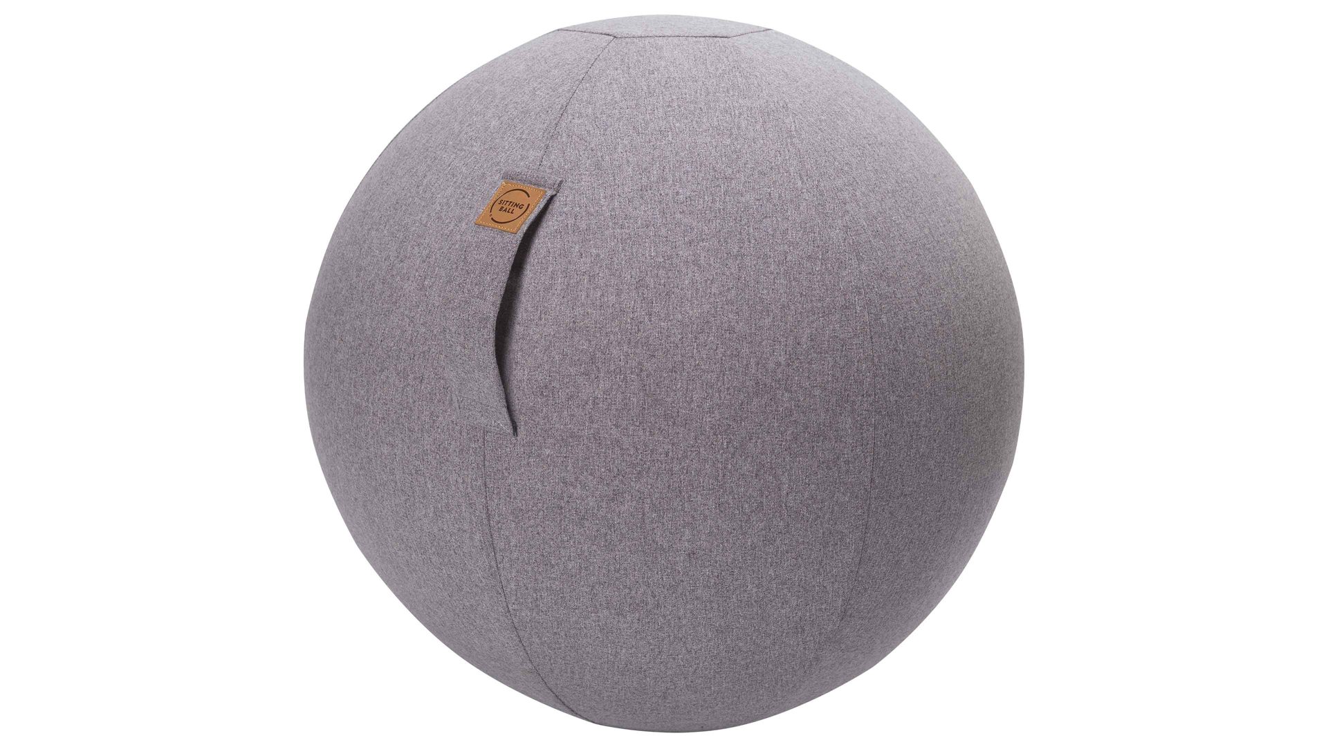Sitzball Magma sitting point aus Kunstfaser in Grau SITTING BALL® Felt grauer Bezug – Durchmesser ca. 65 cm