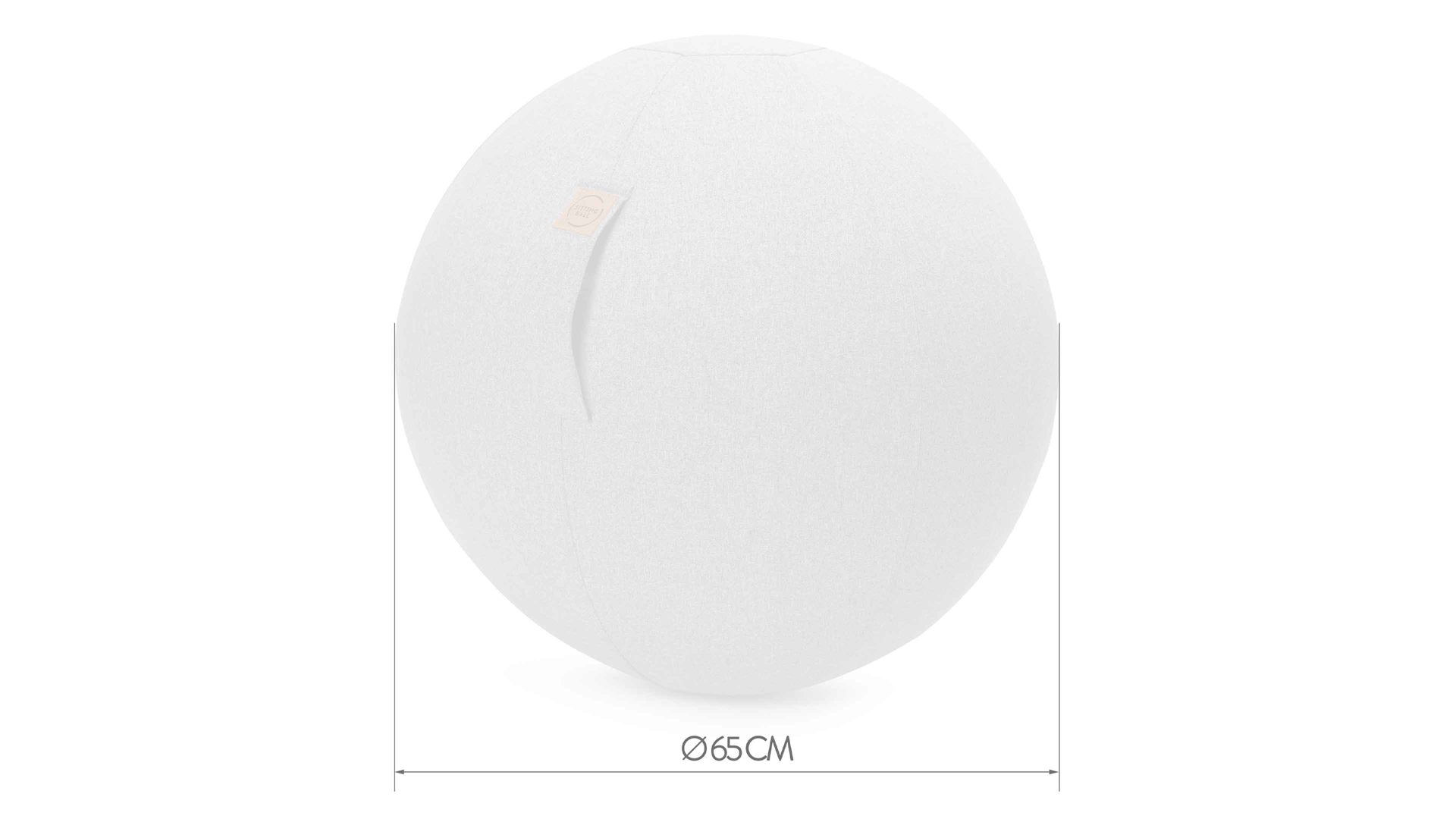 Sitzball Magma sitting point aus Kunstfaser in Grau SITTING BALL® Felt grauer Bezug – Durchmesser ca. 65 cm