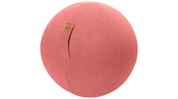 Sitzball Magma sitting point aus Kunstfaser in Orange SITTING BALL® Felt lachsfarbener Bezug – Durchmesser ca. 65 cm