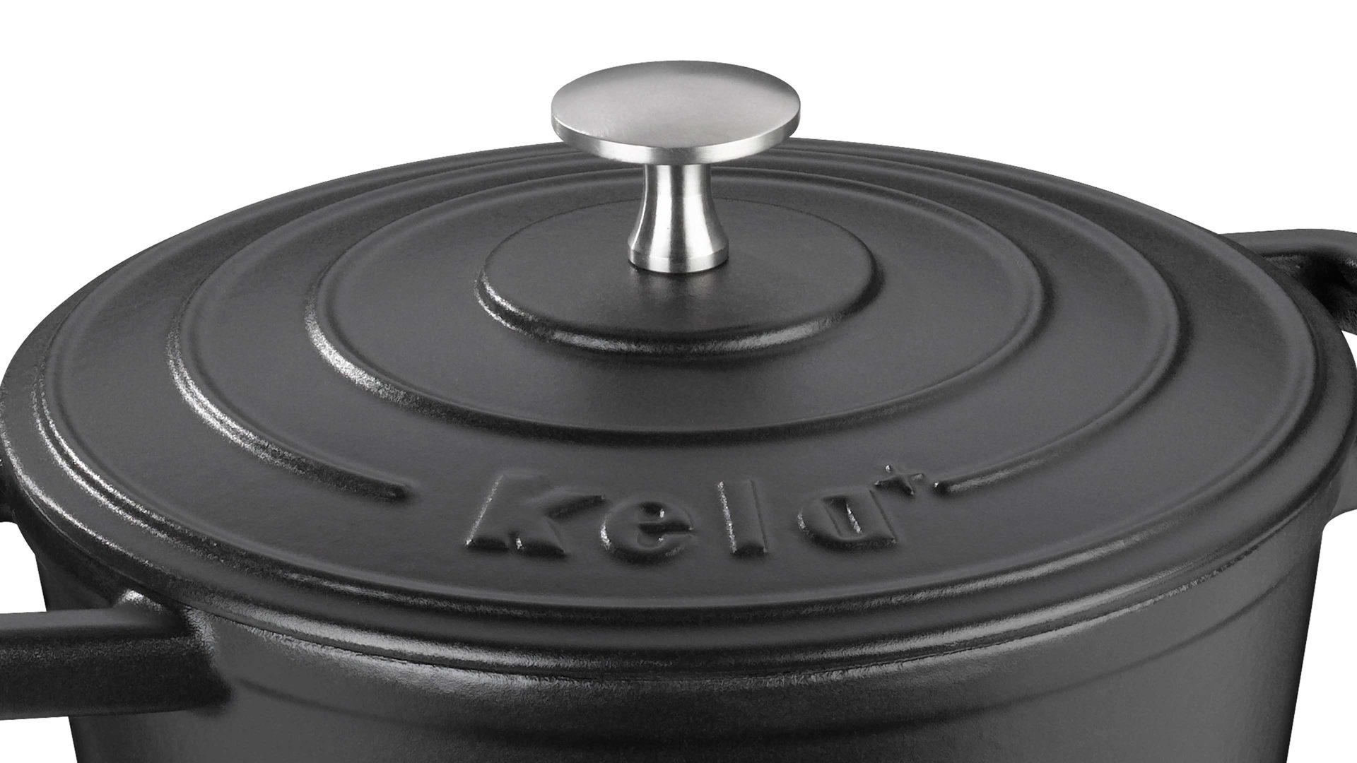 Bräter Kela | keck & lang aus Metall in Schwarz kela Bräter Calido schwarzes Gusseisen - ca. 2,5 Liter