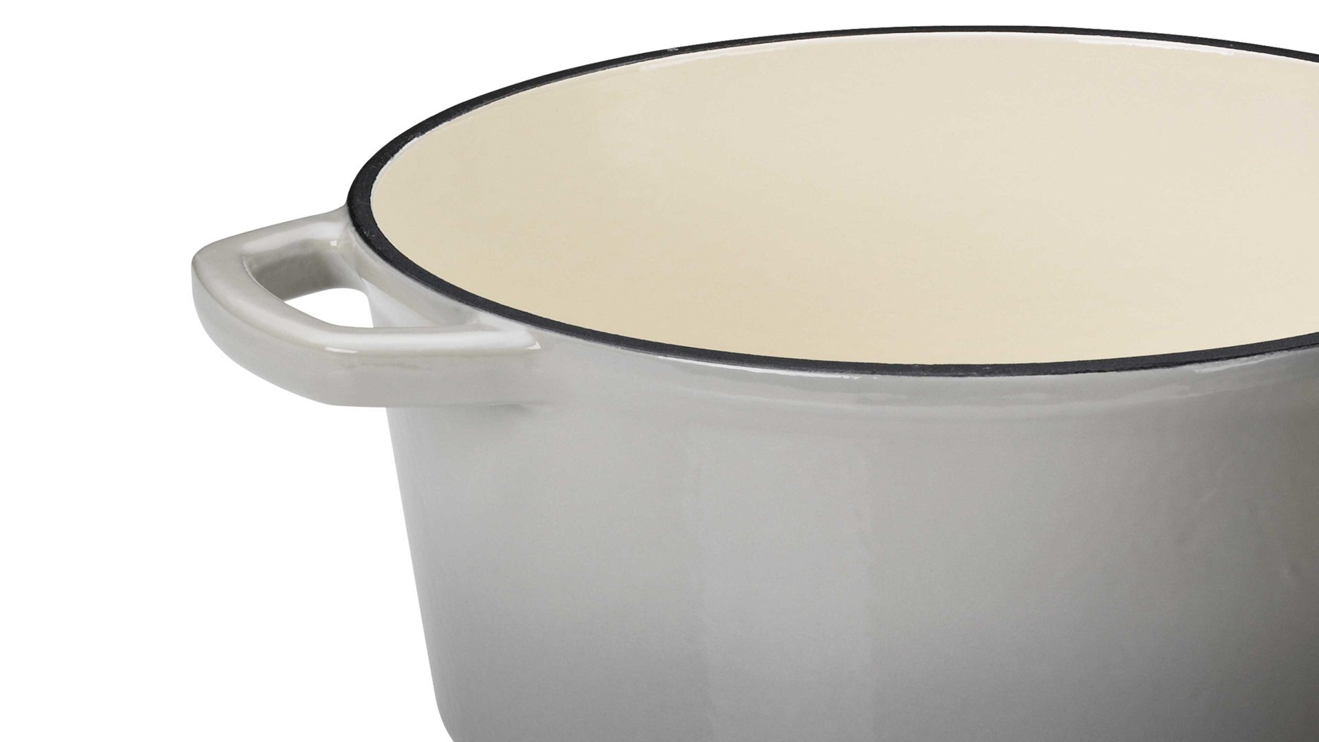 Bräter Kela | keck & lang aus Metall in Hellgrau kela Bräter Calido hellgraues Gusseisen - ca. 4,6 Liter