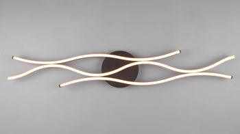 Deckenleuchte Trio lighting for you aus Metall in Messing Trio Deckenleuchte Blaze Messing matt & schwarz matt - Breite ca. 108