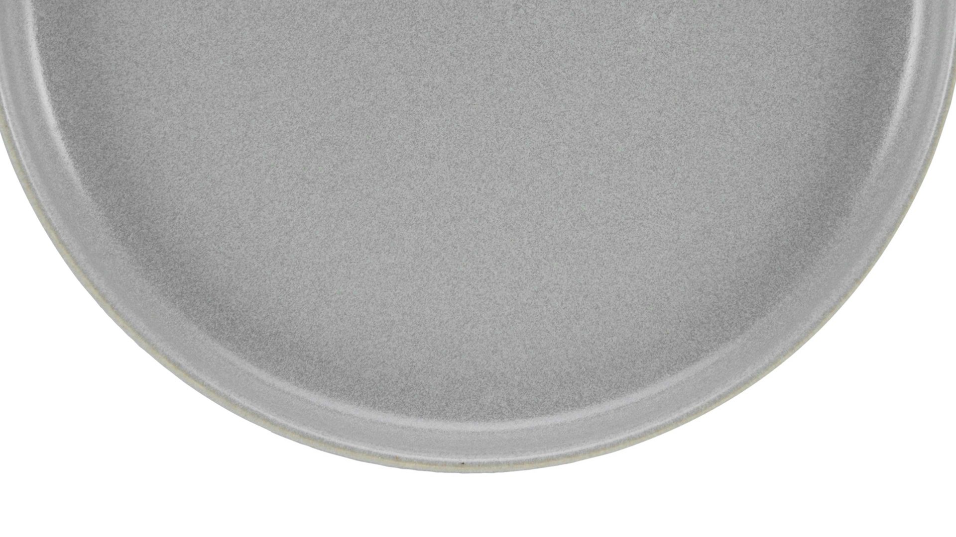 Essteller Creatable aus Keramik in Grau CREATABLE Uno – Speiseteller graues Steinzeug – Durchmesser ca. 28 cm