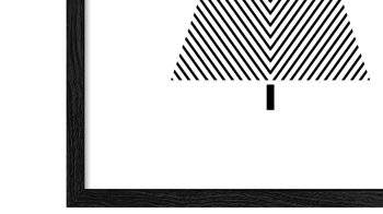 Kunstdruck Pro®art bilderpalette aus Karton / Papier / Pappe in Weiß PRO®ART Kunstdruck Christmas 5 Weiß & Schwarz - ca. 33 x 43 cm