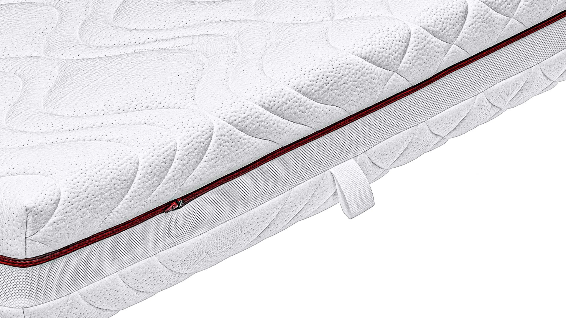 Federkernmatratze comfortmaster besser sitzen, liegen, leben aus Stoff in Weiß Comfortmaster Matratze Exklusiv T H2, Taschenfederkern – Liegefläche ca. 70 x 180 cm