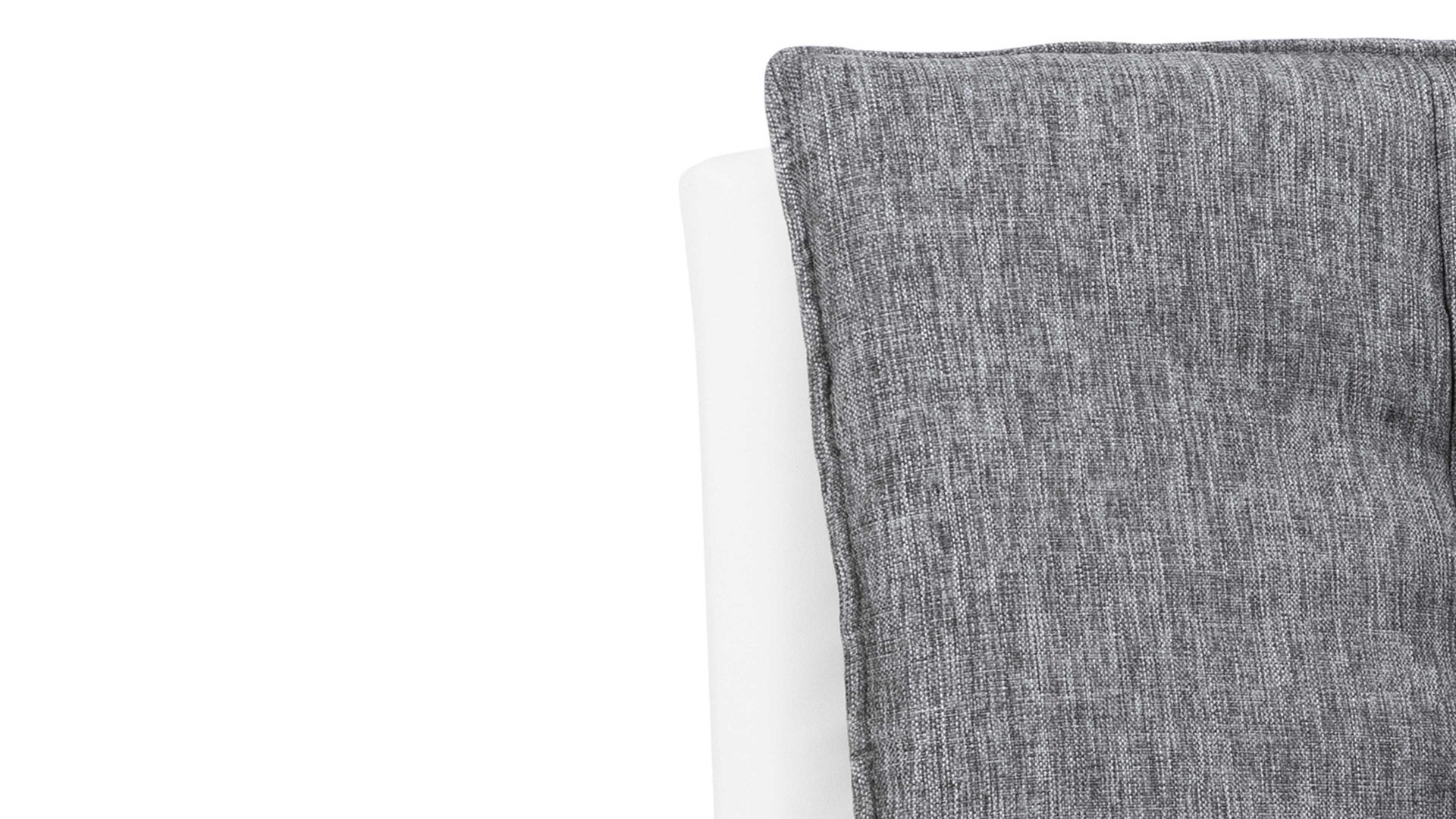 Schlafsofa Actona group aus Stoff in Grau Schlafsofa Faith - Schlafcouch als vielseitiges Polstermöbel hellgrauer Stoffbezug PorterYL26-16 & weißes Kunstleder, Chromfüße