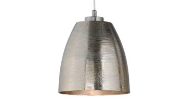 Pendelleuchte Fh fischer & honsel aus Metall in Nickel FH Shine Hängelampe Cannes Nickel – Länge ca. 107 cm