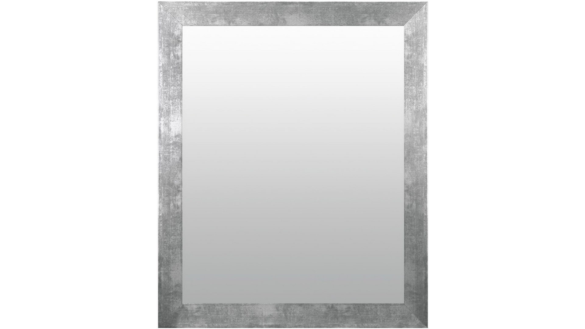 Wandspiegel Len-fra aus Holz MDF Spiegel in Silber LEN-FRA Wandspiegel Garderobenspiegel TROYES 03 silberfarbener Holzrahmen - 57 x 77 cm