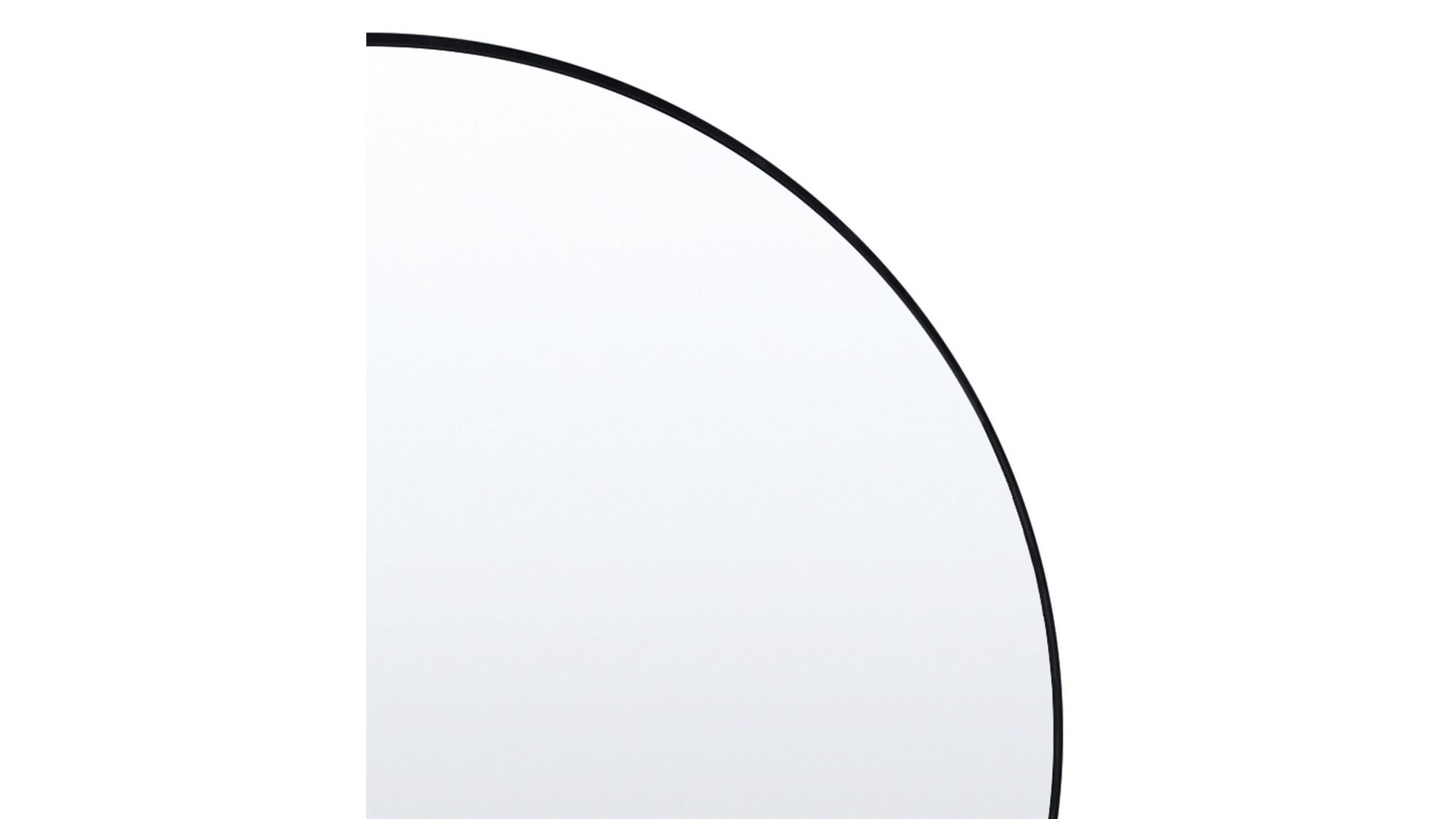 Wandspiegel Len-fra aus Kunststoff Spiegel Aluminium in Schwarz LEN-FRA Wandspiegel Garderobenspiegel CHICAGO 2 schwarzer Alurahmen - rund ca. 120 cm