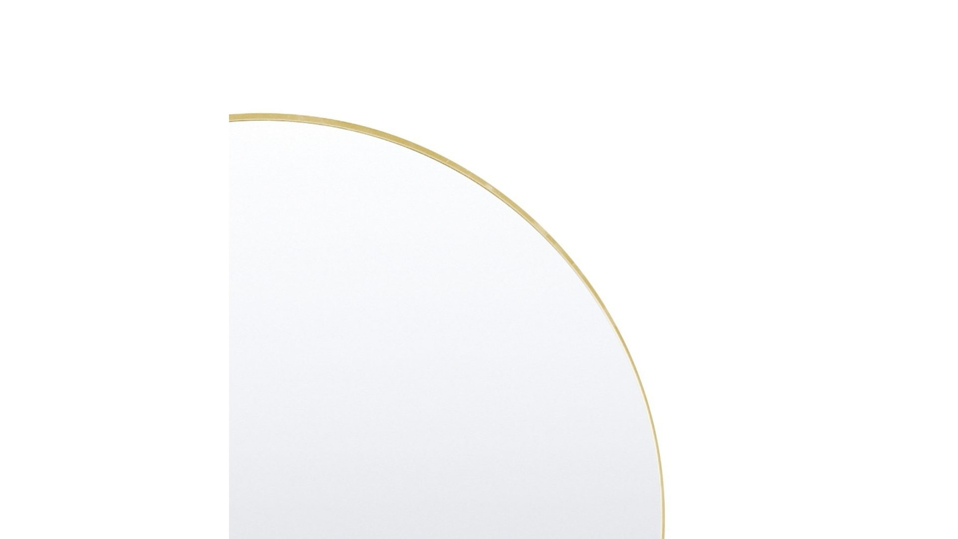 Wandspiegel Len-fra aus Aluminium Kunststoff Spiegel in Gold LEN-FRA Wandspiegel Garderobenspiegel CHICAGO goldener Alurahmen - rund ca. 80 cm