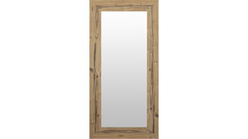 Wandspiegel Len-fra aus Kunststoff Holz MDF Spiegel in Holzfarben Hell LEN-FRA Wandspiegel Garderobenspiegel Carmen 9763 Holzrahmen Fichte - 56 x 146 cm