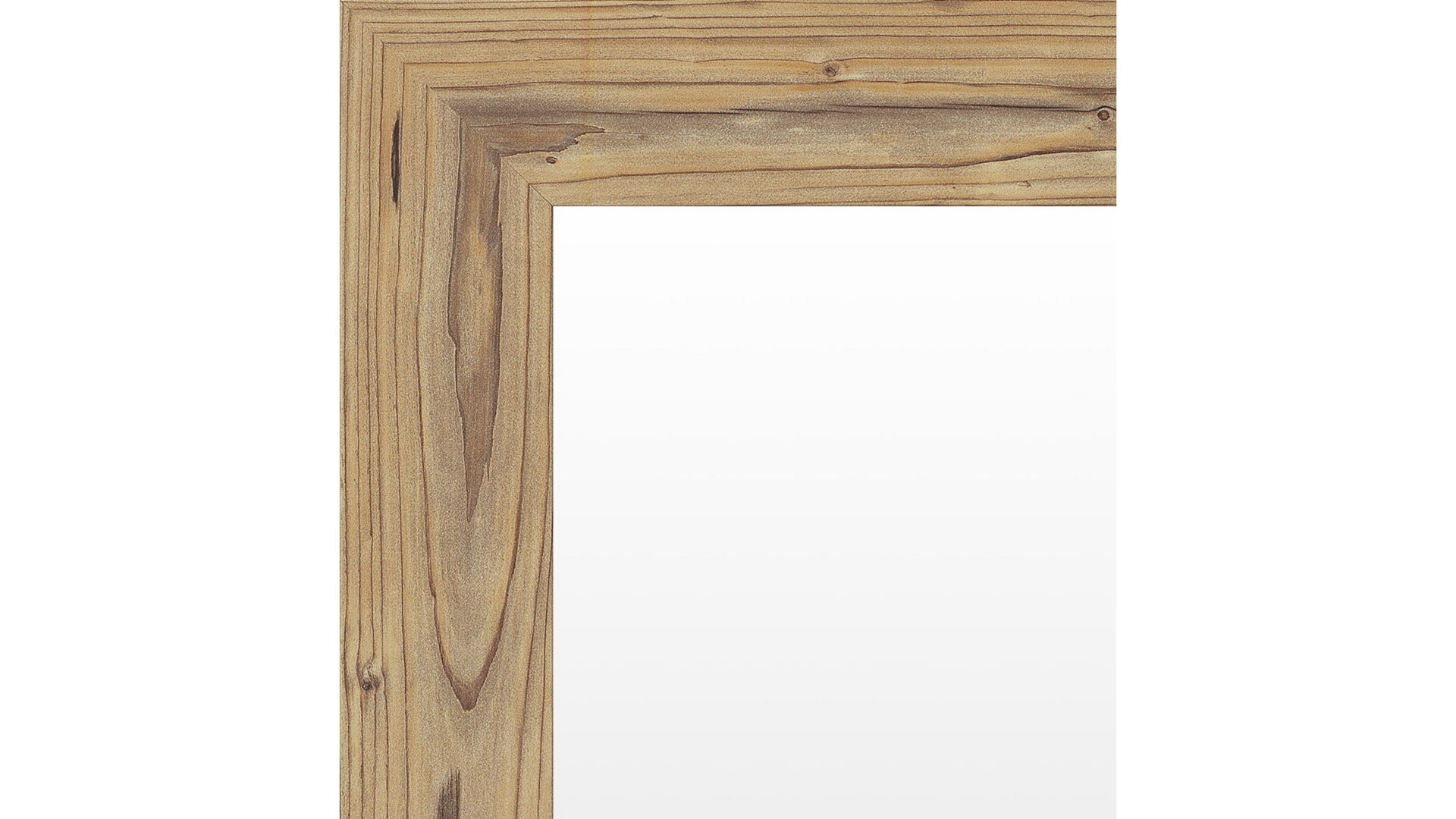 Wandspiegel Len-fra aus Kunststoff Holz MDF Spiegel in Holzfarben Hell LEN-FRA Wandspiegel Garderobenspiegel Carmen 9763 Holzrahmen Fichte - 56 x 146 cm