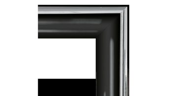 Wandspiegel Len-fra aus Kunststoff Holz MDF Spiegel in Schwarz Silber LEN-FRA Wandspiegel Garderobenspiegel TIARA Holzrahmen schwarz-silber - 50 x 100 cm