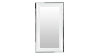 Wandspiegel Len-fra aus Kunststoff Holz MDF Spiegel in Weiß Silber LEN-FRA Wandspiegel Garderobenspiegel TIARA Holzrahmen weiss-silber - 50 x 100 cm