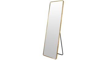 Standspiegel Len-fra aus Aluminium in Metallfarben LEN-FRA Standspiegel Snow goldfarbener Alurahmen - ca. 50 x 170 cm