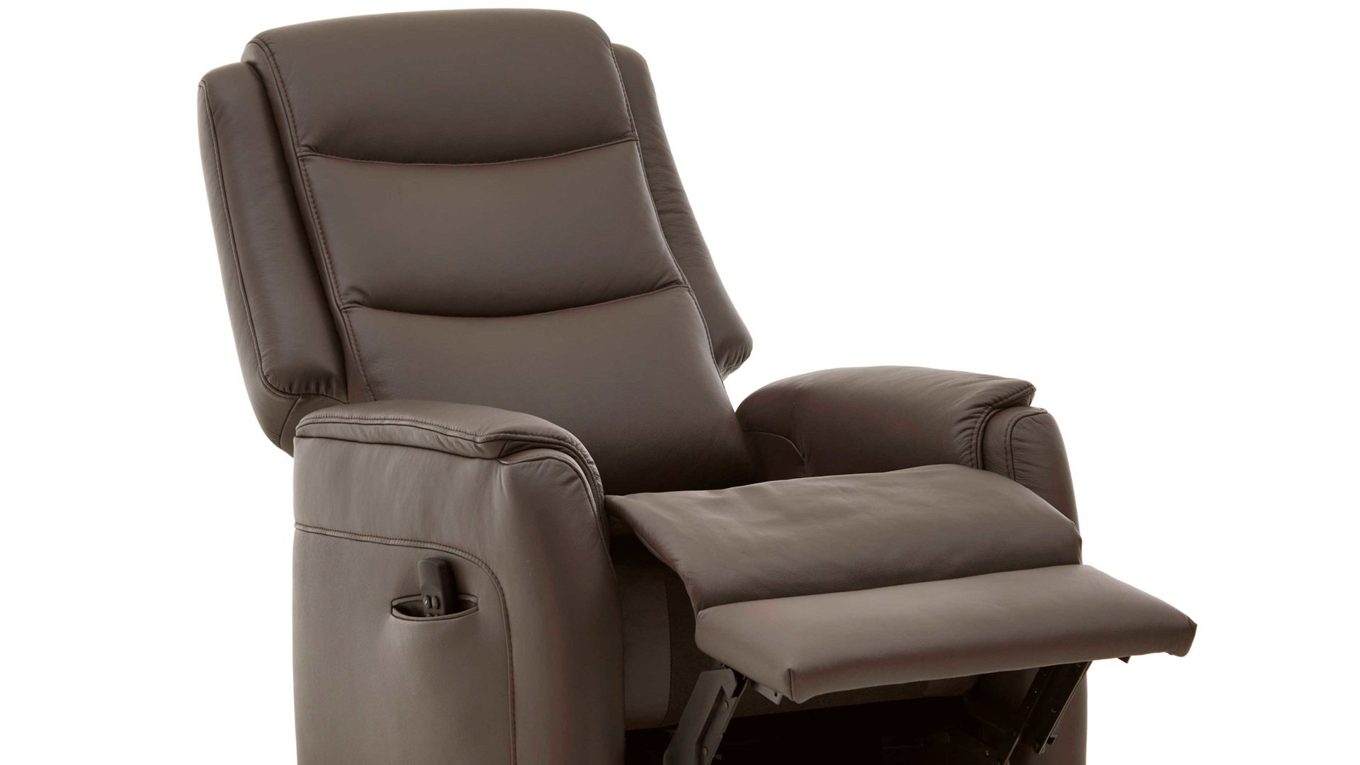 Fernsehsessel OrthoSedis aus Leder in Braun OrthoSedis OS-HU1111 - TV-Sessel A4 zwei Motoren - schokofarbenes Leder Torro