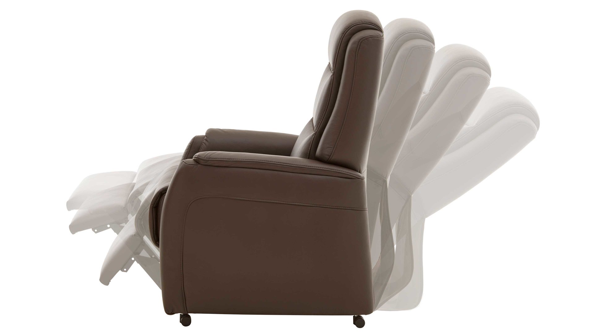 Fernsehsessel OrthoSedis aus Leder in Braun OrthoSedis OS-HU1111 - TV-Sessel 01 manuell - schokofarbenes Leder Torro