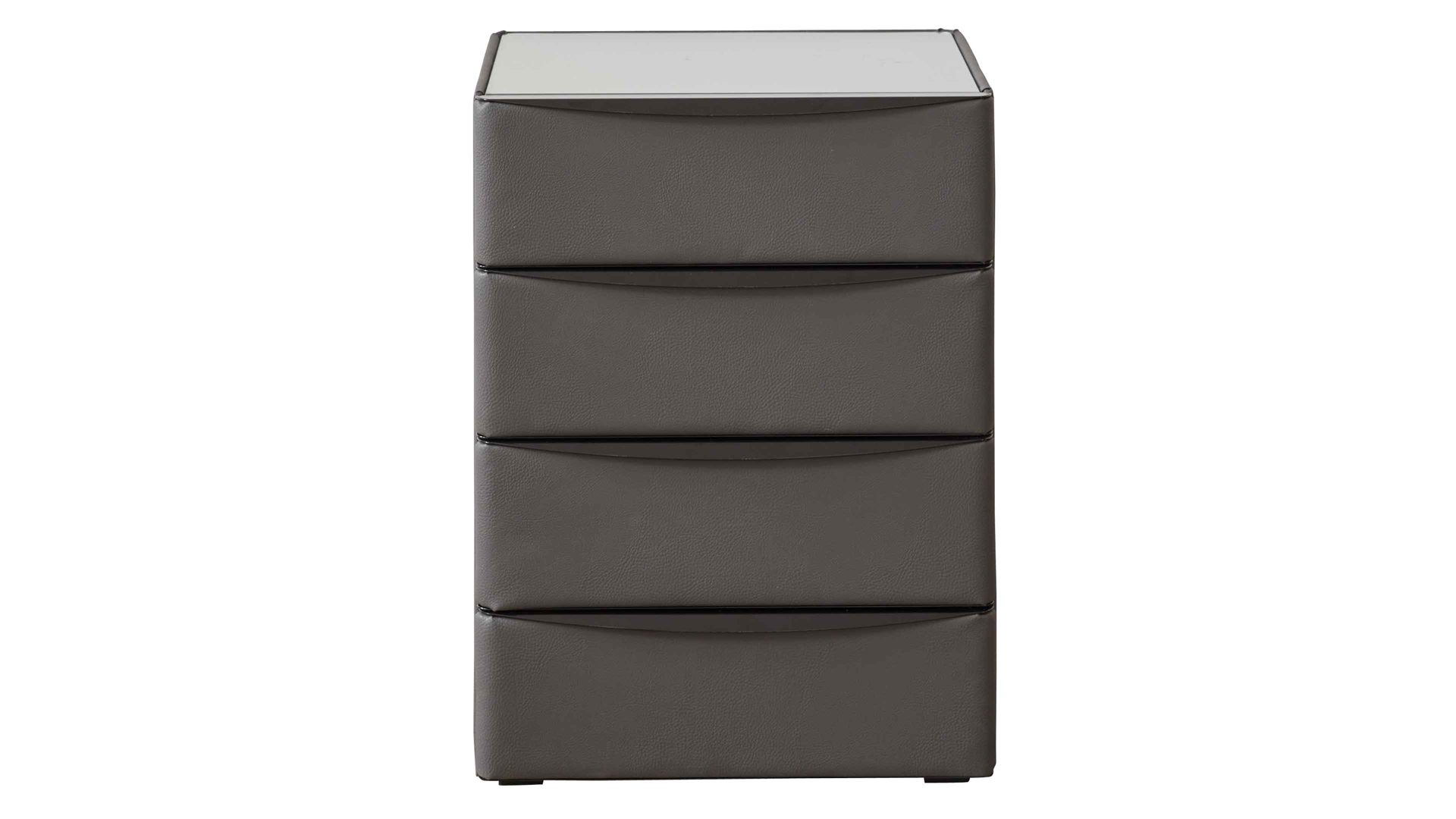 Nachtkommode comfortmaster besser sitzen, liegen, leben aus Stoff in Grau Comfortmaster OC-PB21005 - Nachtkommode 64 graues Kunstleder Santiago 472000 – vier Schubladen