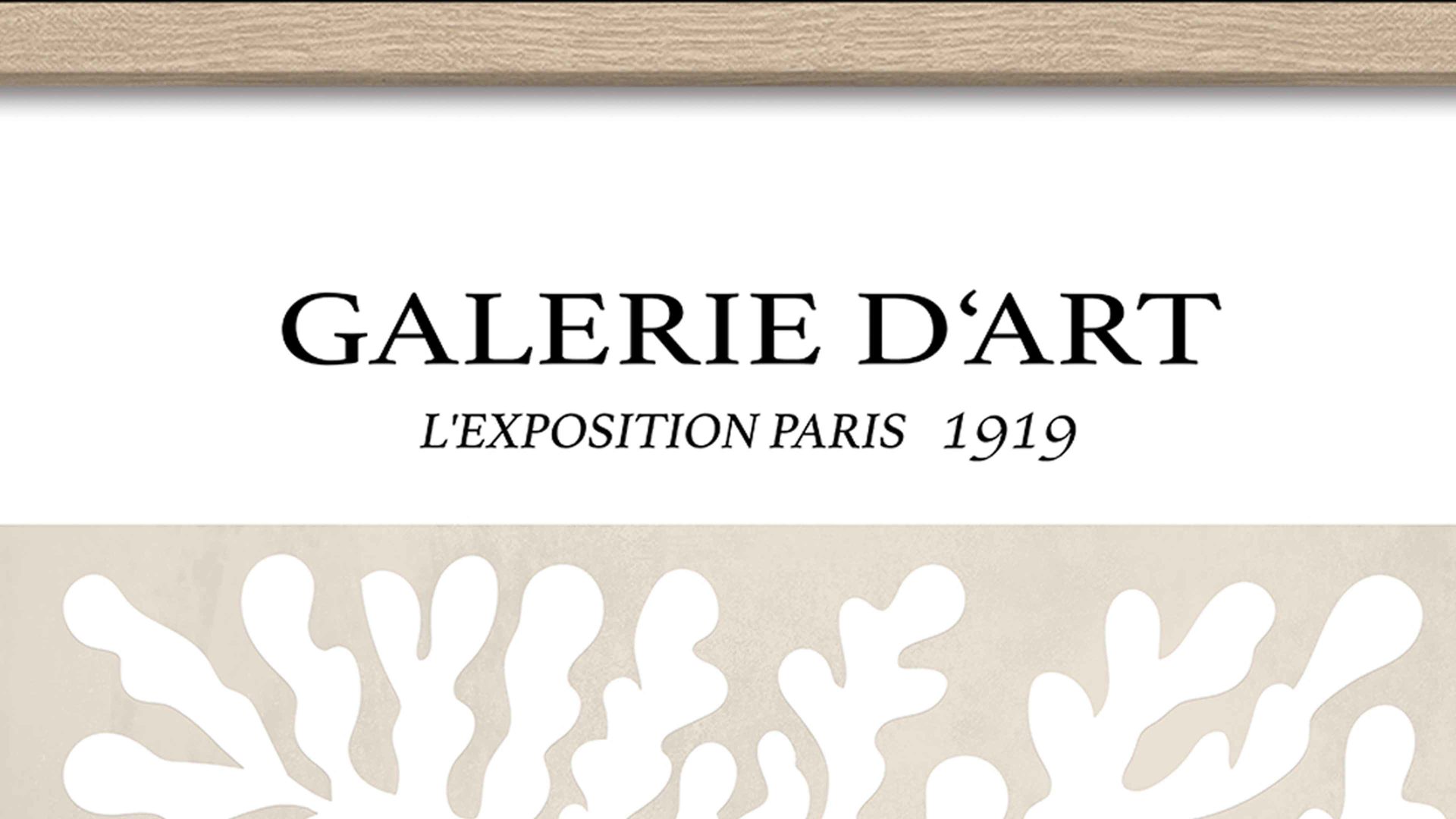 Kunstdruck Pro®art bilderpalette aus Karton / Papier / Pappe in Beige PRO®ART Kunstdruck Papier Decoupes I Beige & Weiß - ca. 50 x 70 cm