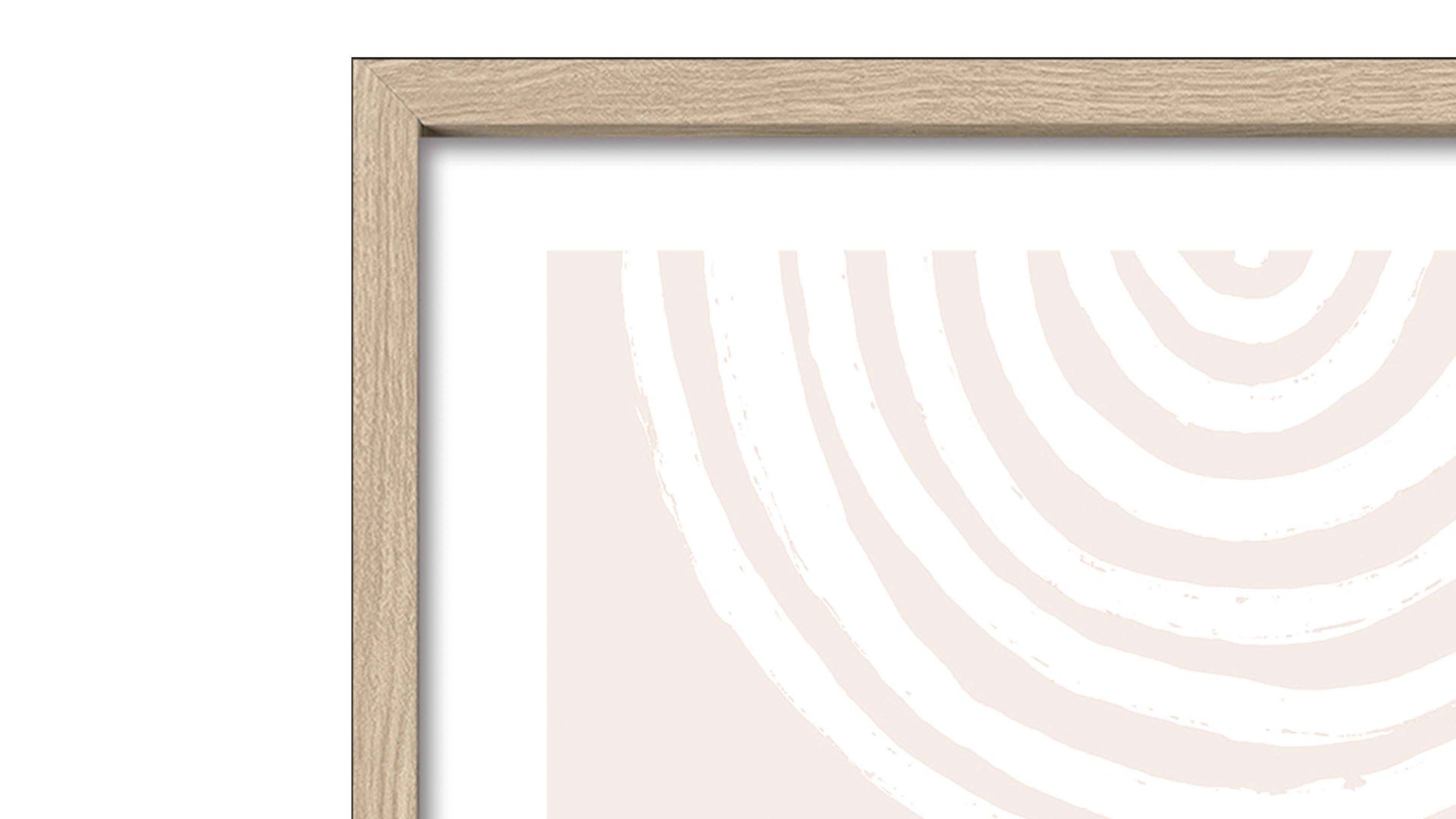 Kunstdruck Pro®art bilderpalette aus Karton / Papier / Pappe in Weiß PRO®ART Kunstdruck Shapes Of The Earth II Weiß & Apricot - ca. 50 x 70 cm