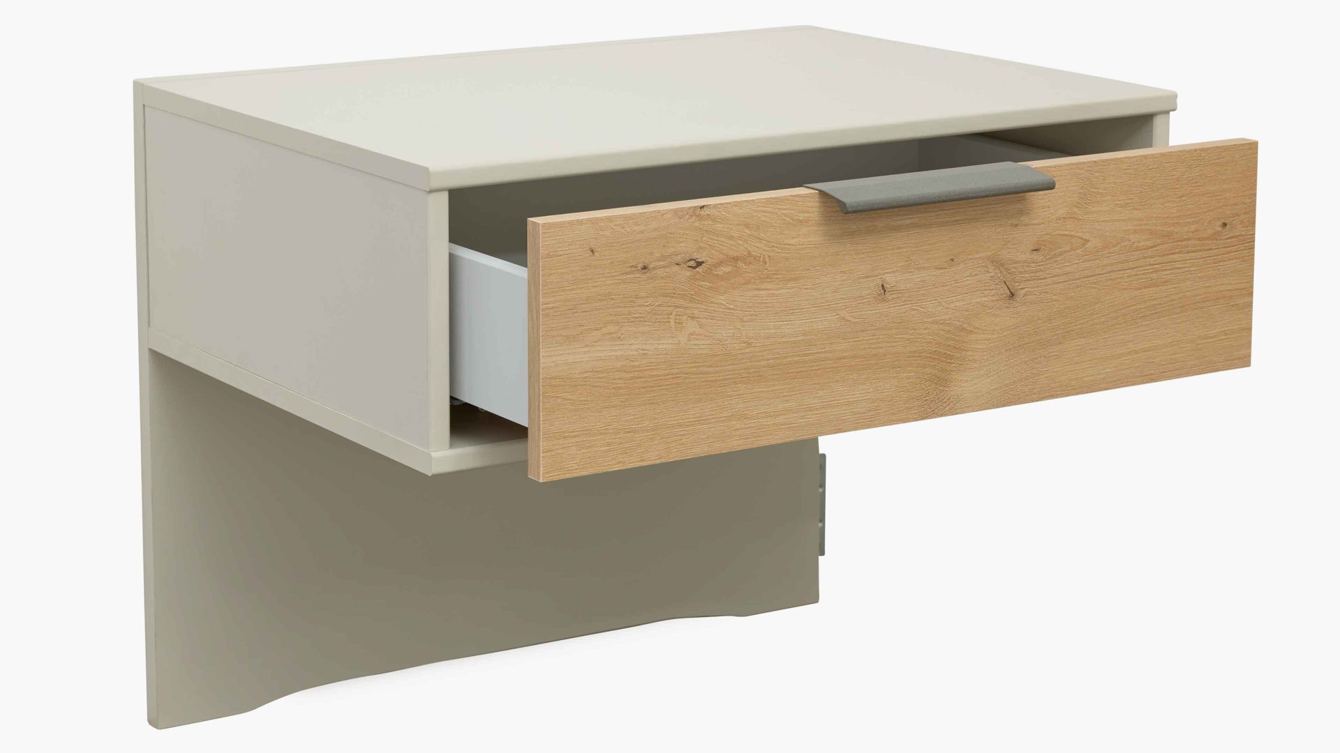 Komplettzimmer Interliving aus Holz in Hellgrau Interliving Schlafzimmer Serie 1026 – Komplettzimmer Champagner & Eiche bianco - vierteilig