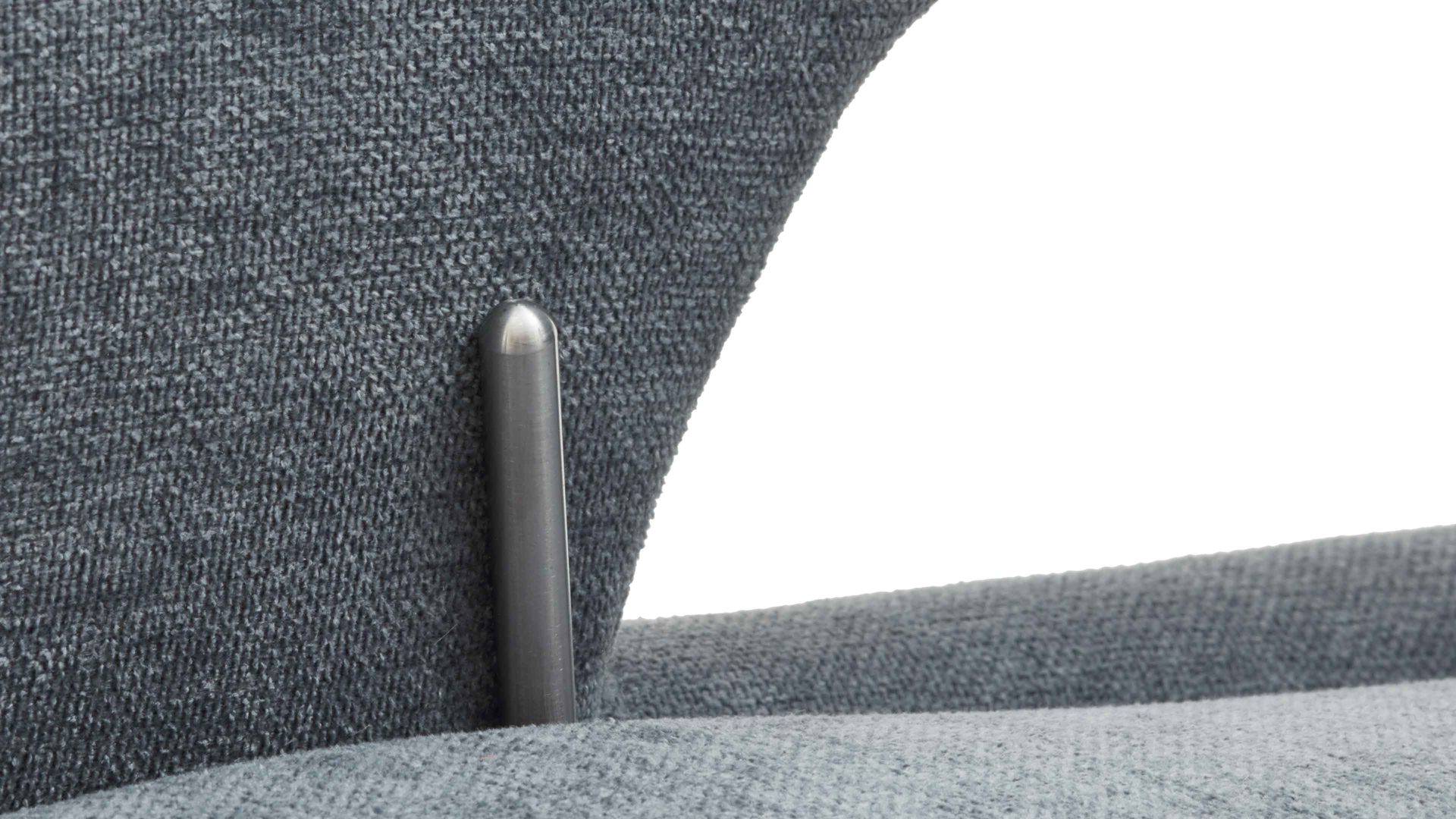 Relaxsessel modulmaster aus Stoff in Hellblau Modulmaster MM-MP1063 - Relaxsessel 1DRF stahlfarbene Chenille Nemo & Chrom-Kreuzfuß