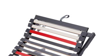 Lattenrost Interliving aus Holz in Anthrazit Interliving Lattenrost Serie 1950 mit zwei Motoren Funk & zwei Motoren – Liegefläche ca. 90 x 200 cm