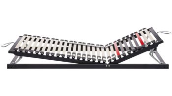 Lattenrost Interliving aus Holz in Anthrazit Interliving Lattenrost Serie 1950 mit manueller Verstellung manuell verstellbar – Liegefläche ca. 90 x 200 cm