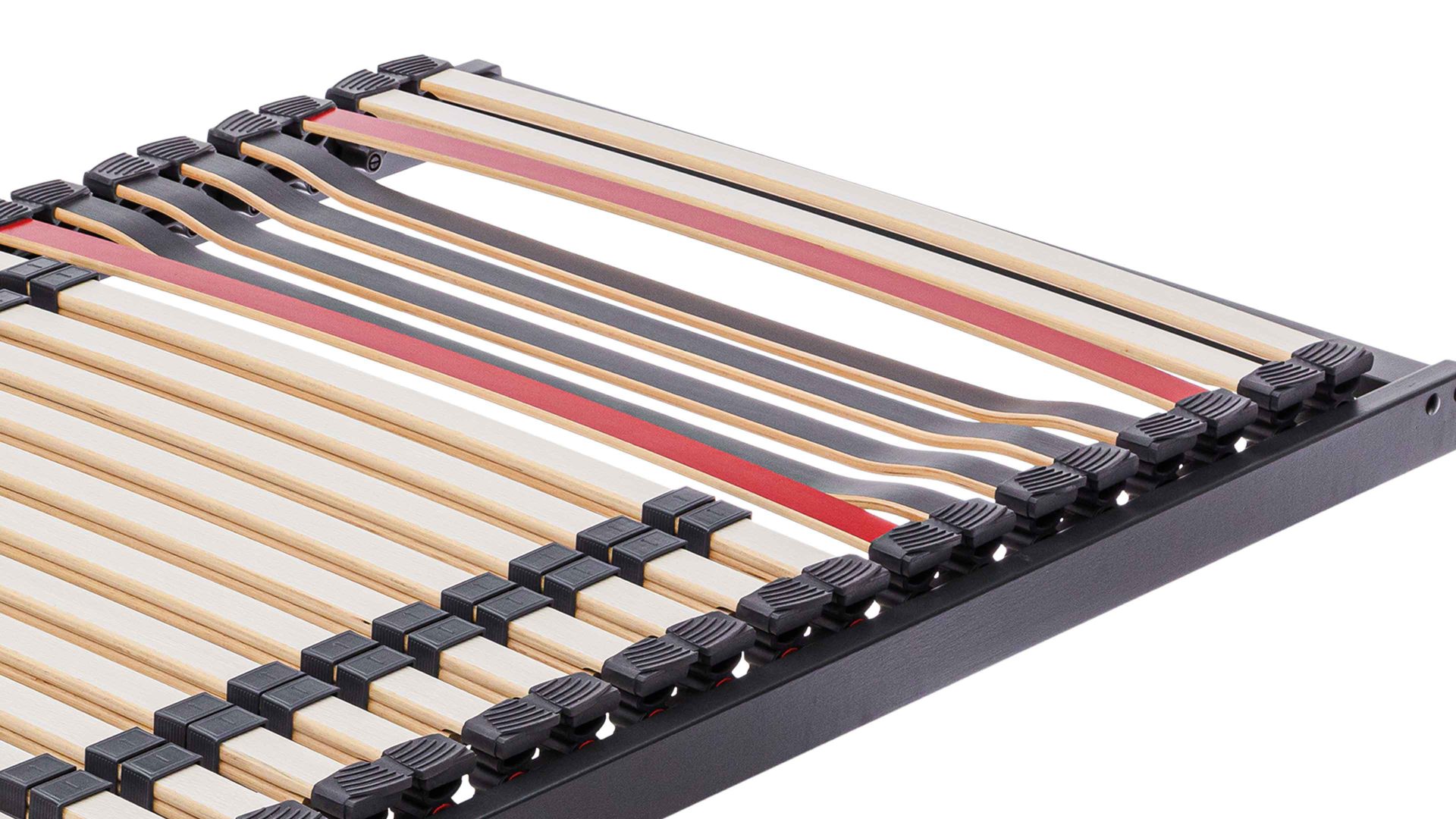 Lattenrost Interliving aus Holz in Anthrazit Interliving Lattenrost Serie 1950 ohne Verstellung – Liegefläche ca. 80 x 200 cm