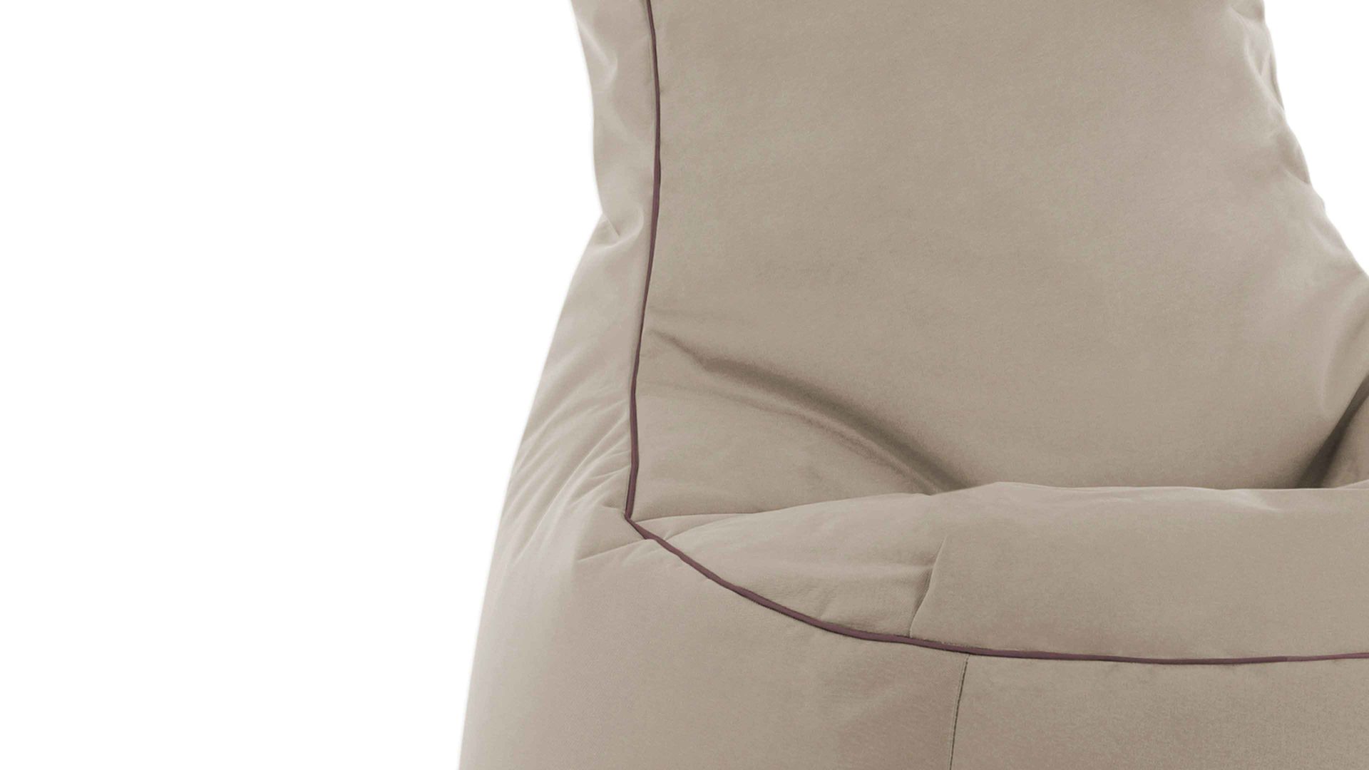 Sitzsack-Sessel Magma sitting point aus Kunstfaser in Beige SITTING POINT Sitzsack-Sessel swing scuba® khakifarbene Kunstfaser - ca. 95 x 90 x 65 cm