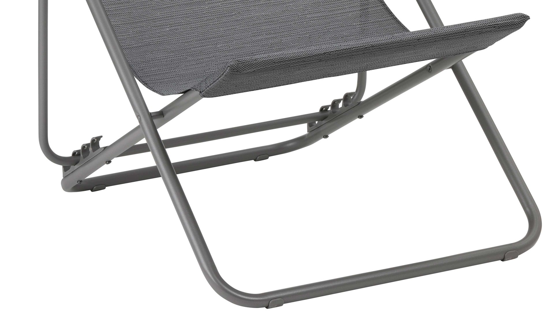 Gartenstuhl /-sessel Lafuma® mobilier aus Kunstfaser in Dunkelgrau Lafuma® Liegestuhl Maxi Transat Plus Batyline® Iso Obsidian & Titan