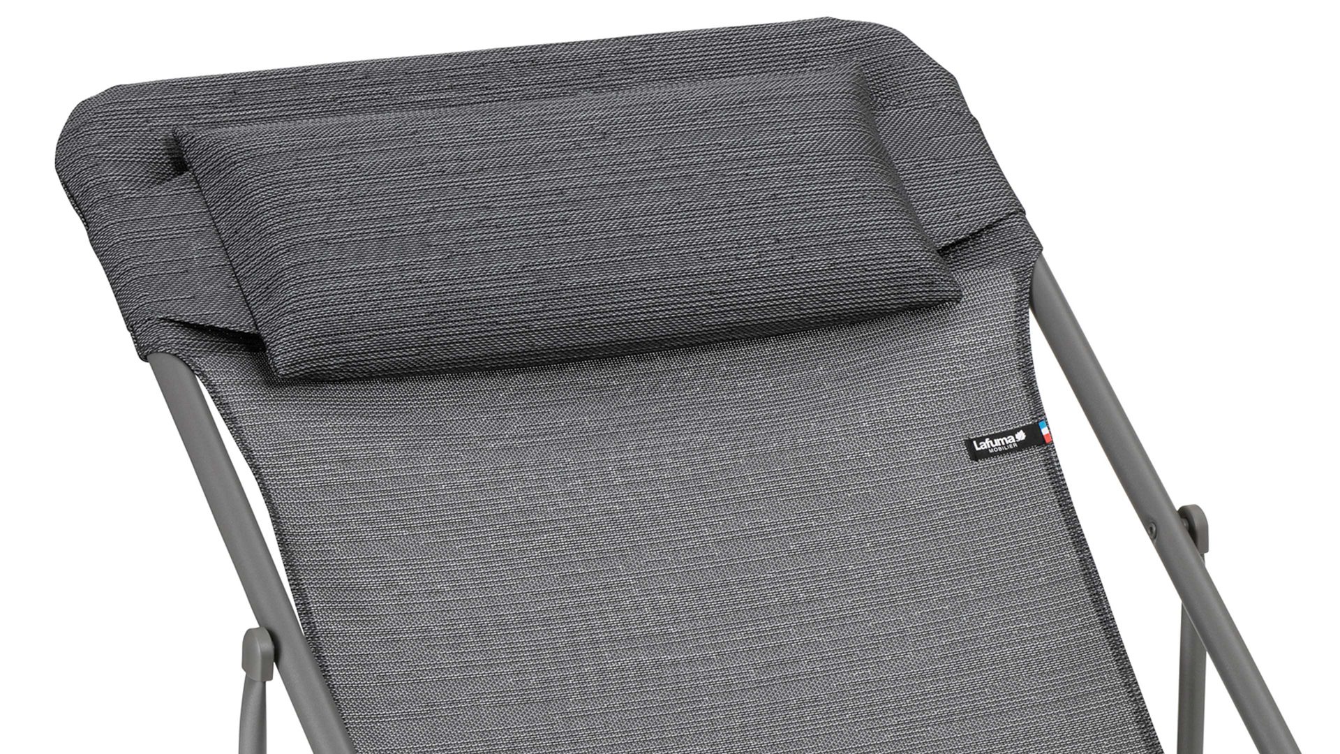 Gartenstuhl /-sessel Lafuma® mobilier aus Kunstfaser in Dunkelgrau Lafuma® Liegestuhl Maxi Transat Plus Batyline® Iso Obsidian & Titan