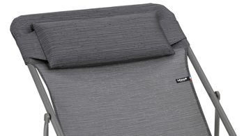 Gartenstuhl /-sessel Lafuma® mobilier aus Kunstfaser in Dunkelgrau Lafuma® Liegestuhl Maxi Transat Plus Batyline® Iso Obsidian & Titan