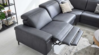 Funktion Interliving aus Metall in Transparent Interliving Sofa Serie 4064 - WallAway motorisch, mit manueller Kopfteilverstellung