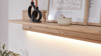 Möbelbeleuchtung Interliving aus Kunststoff in Weiß Interliving Wohnzimmer Serie 2024 - Regalbeleuchtung 6,5 Watt