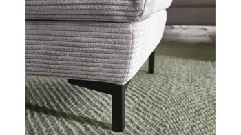 Ecksofa Ada | 415514 aus Stoff in Hellgrau Ada Eckkombination 7539 Polsterecke Stoffbezug Cord S-GCT49-08 Platinum grey – Stellfläche ca. 293 x 161 cm