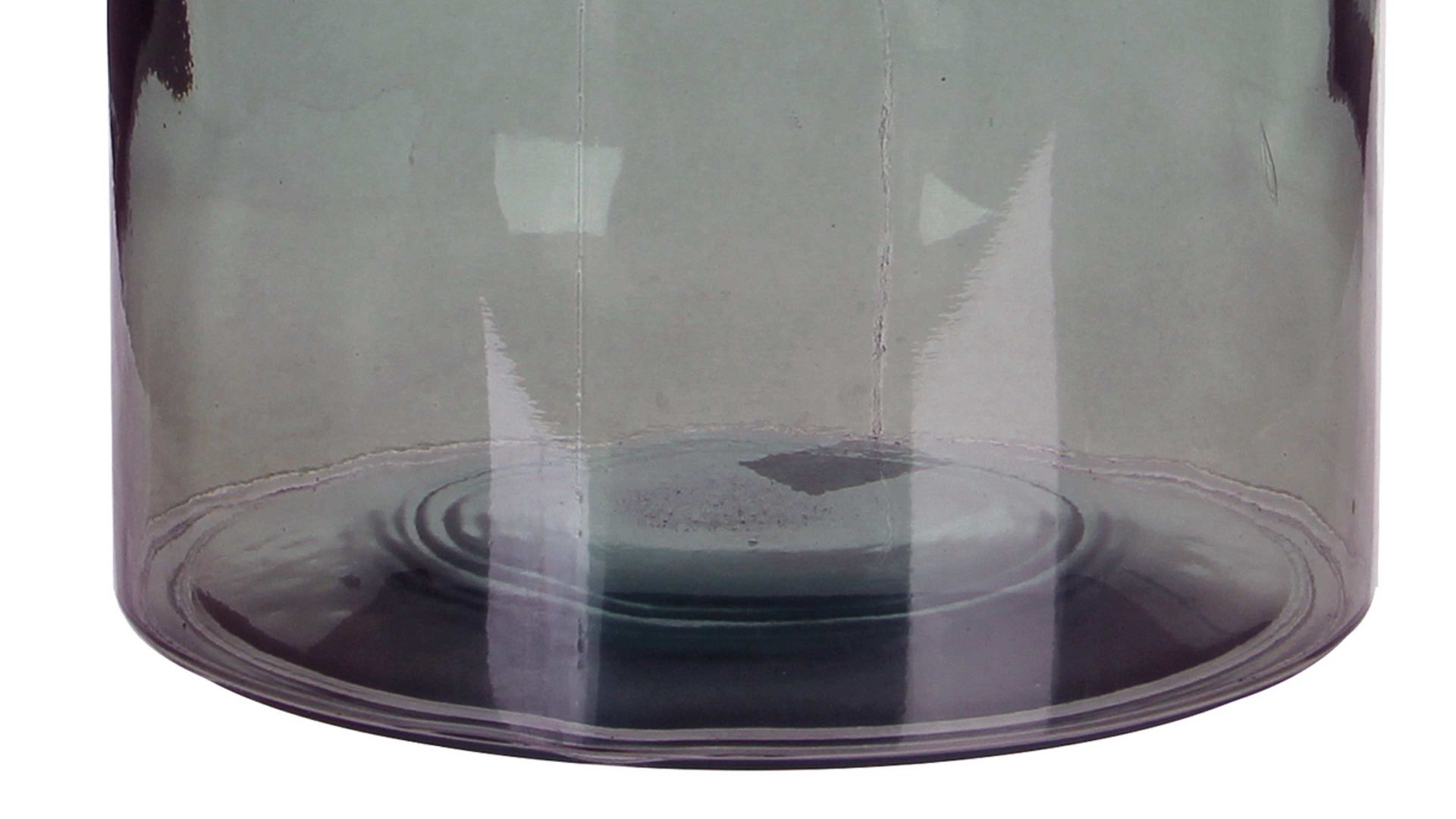 Vase Edelman® aus Glas in Grau Deko-Flasche Guan graues Recyclingglas - Höhe ca. 26 cm