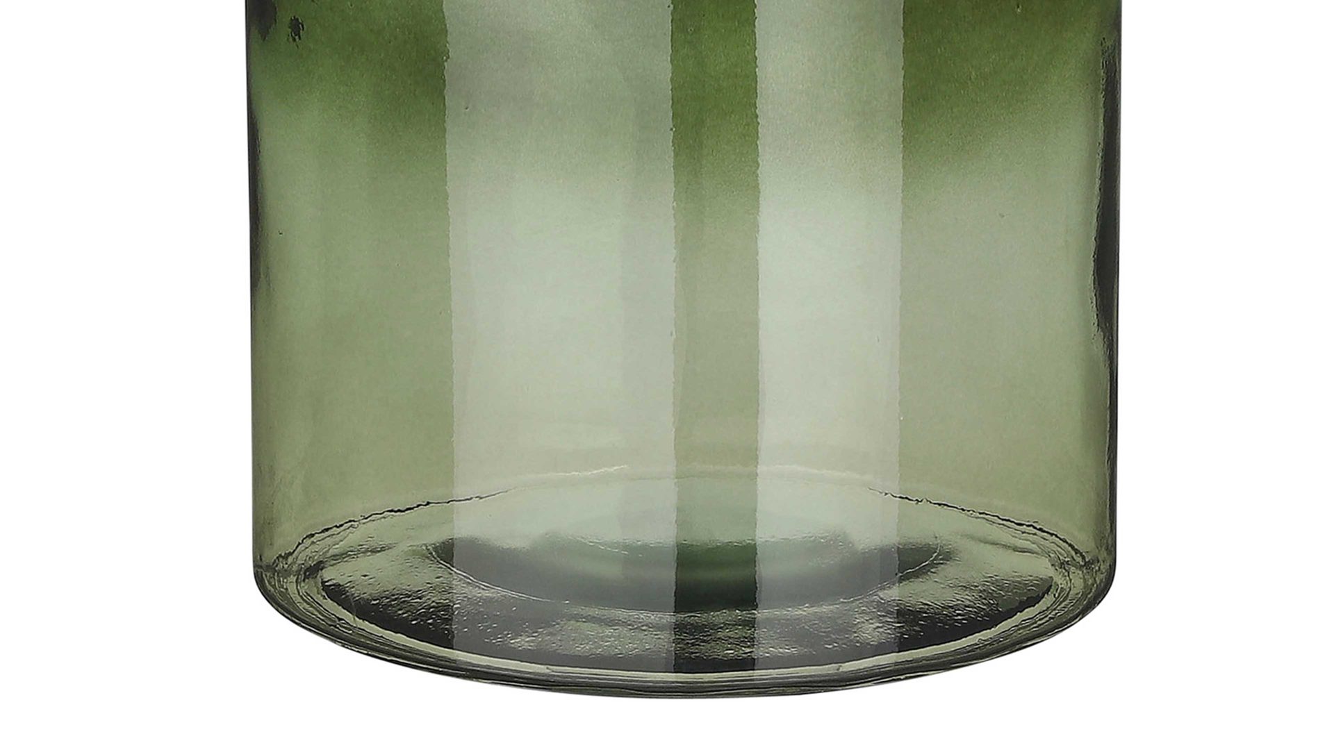 Vase Edelman® aus Glas in Grün Boden-Flaschenvase Vamos grünes Recyclingglas - Höhe ca. 43 cm