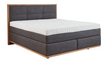 Boxspringbett comfortmaster besser sitzen, liegen, leben aus Stoff in Dunkelbraun Comfortmaster Boxspringbett Karat Comfort 5.0 steinfarbener Bezug Gavin 11 - Liegefläche ca. 180 x 200 cm