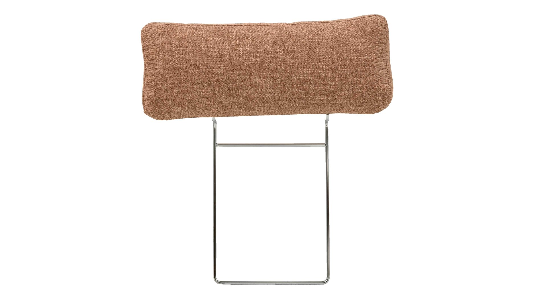 Kopfstütze Interliving aus Stoff in Orange Interliving Sofa Serie 4004 - Kopfstütze puderfarbene Chenille S43-17 - Breite ca. 60 cm