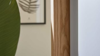 Passepartout Interliving aus Holz in Holzfarben Interliving Kleiderschrank Serie 1207 – Passepartout 903004 Wildeiche - für ca. 300 cm Breite