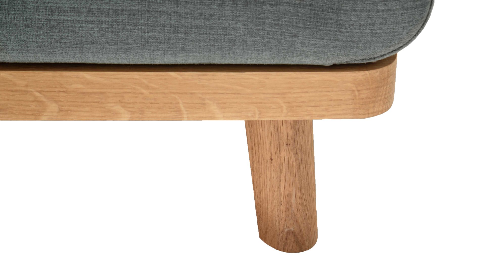 Polsterbett Meise.möbel aus Stoff in Blau Polsterbettgestell Mila mit Bettkasten und Holzrahmen, glattes Kopfteil oceanfarbener Flachgewebe-Bezug Capri 7463 - Liegefläche ca. 180 x 200 cm