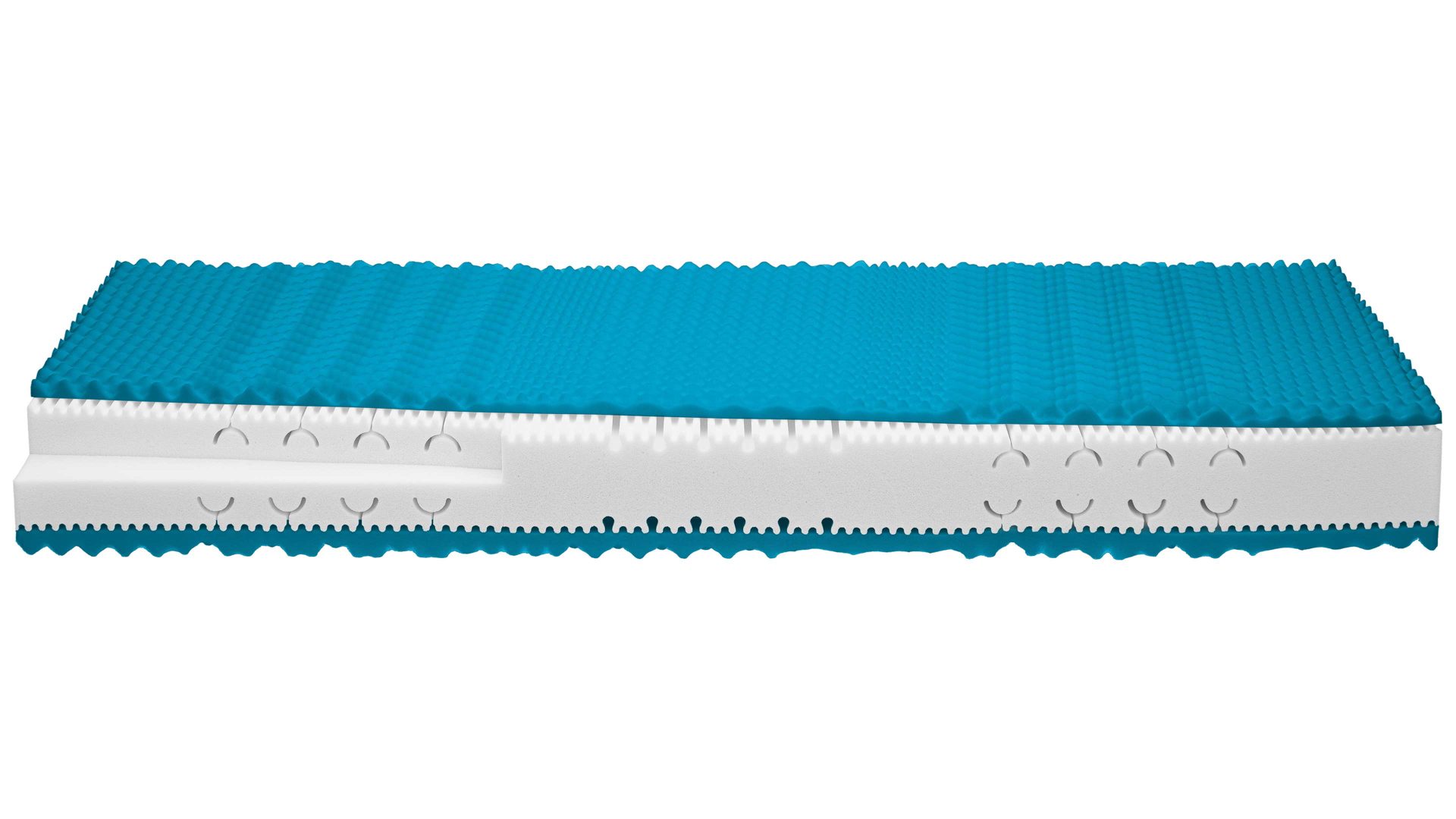 Kaltschaummatratze comfortmaster besser sitzen, liegen, leben aus Kunstfaser in Weiß Comfortmaster Matratze Exklusiv S H3, Kaltschaum – Liegefläche ca. 80 x 180 cm