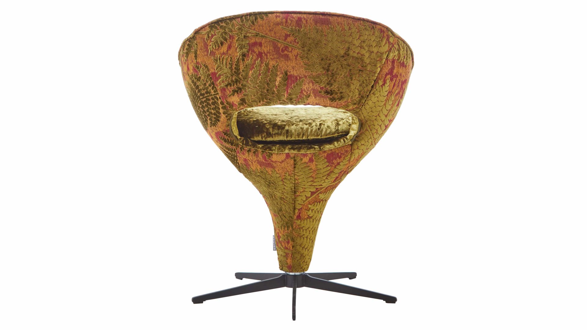 Polsterstuhl Koinor aus Stoff in Grün KOINOR Dreh-Polsterstuhl grüne Bezugkombination Oyster 34 & 16KI73, mattschwarzes Fußkreuz