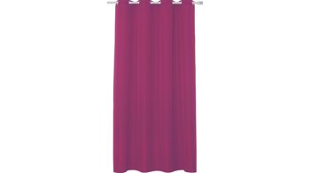 Ösenschal Cosima aus Stoff in Dunkelrot Ösenvorhang Ocean beerenfarbene Kunstfaser – ca. 140 x 245 cm