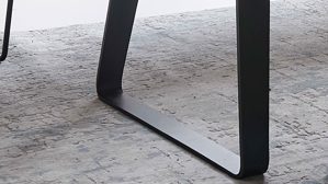 Esstisch K+w polstermöbel aus Holz in Holzfarben Esszimmerserie Base - Esstisch Asteiche & schwarzes Metall - ca. 200 x 100 cm