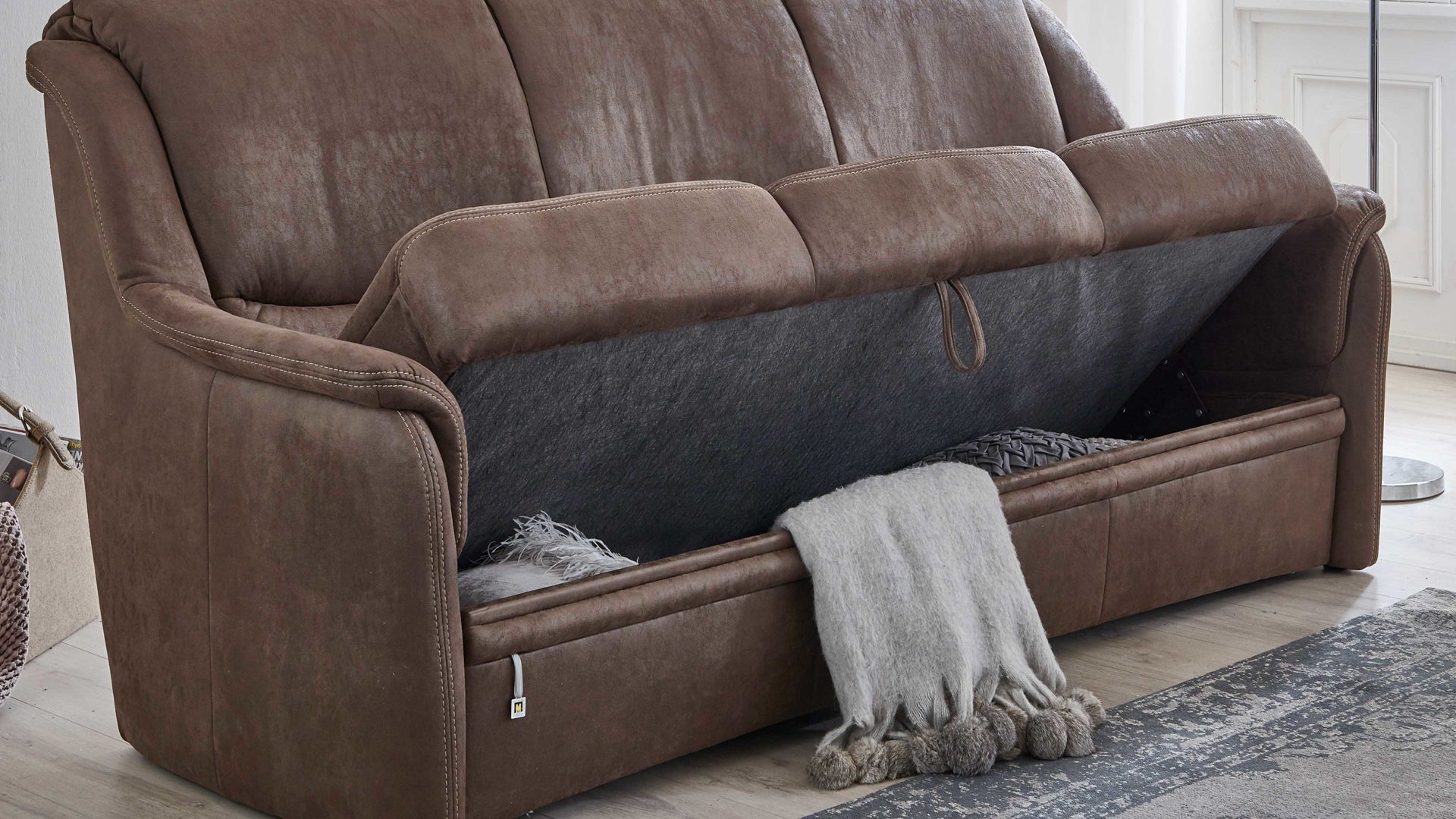 Funktion OrthoSedis aus Metall in Transparent OrthoSedis Oslo - Sitzvorzug mit Bettkasten manuell